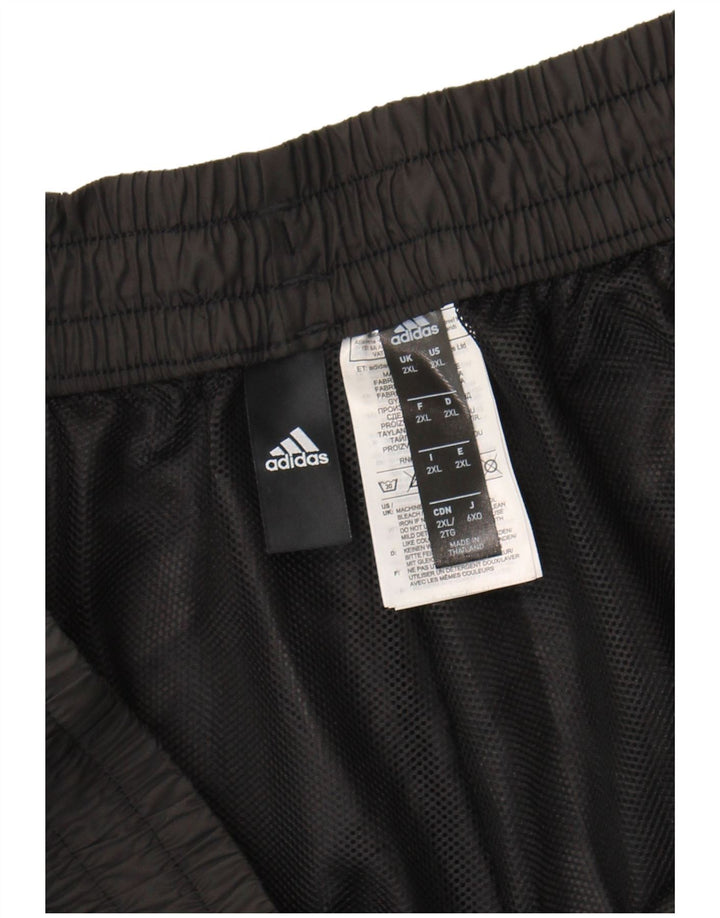 Adidas Mens Tracksuit Trousers Joggers 2XL  Black Polyester