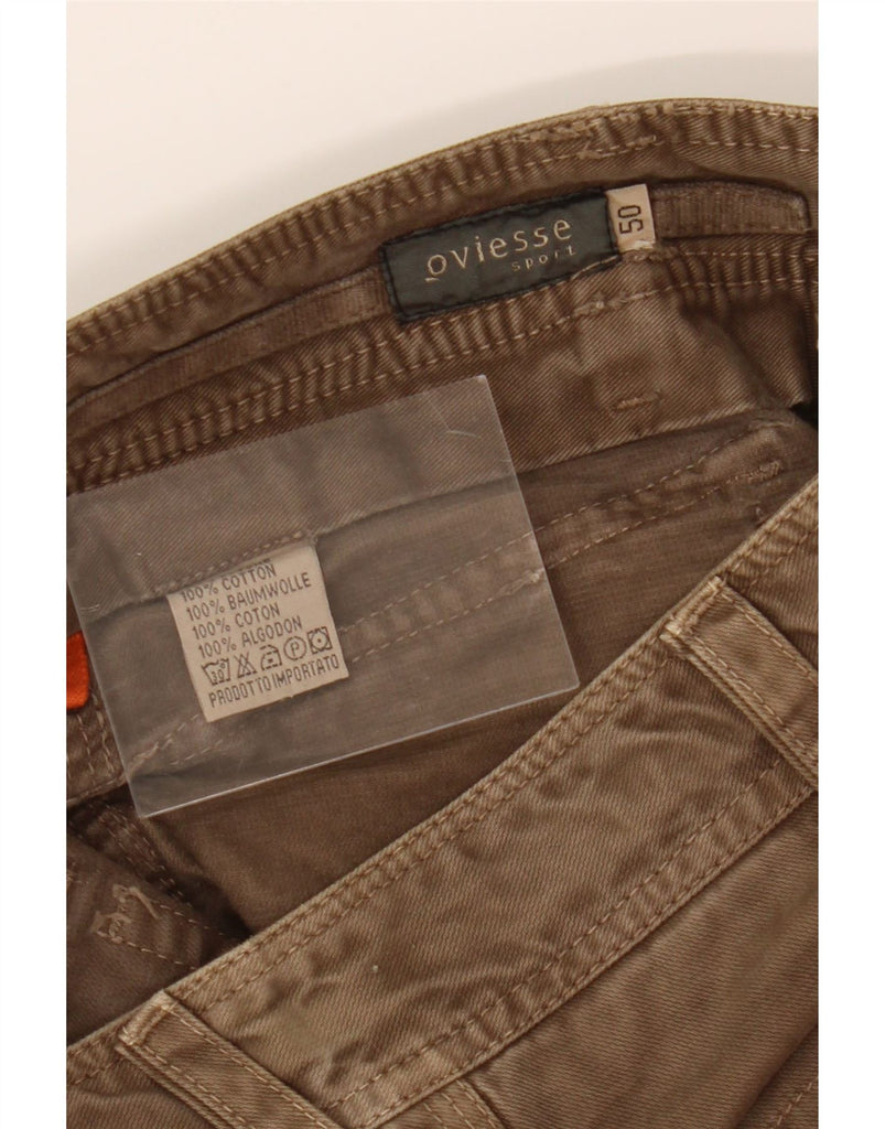 OVIESSE Mens Straight Casual Trousers IT 50 Large W36 L34 Brown Cotton Vintage Oviesse and Second-Hand Oviesse from Messina Hembry 