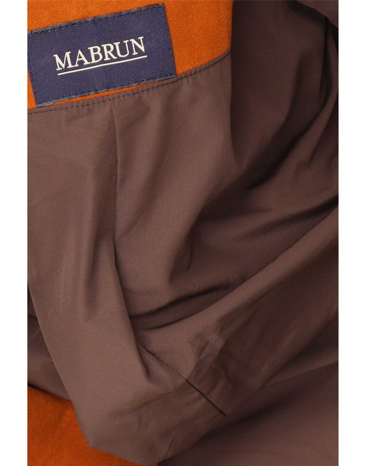 Mabrun Mens Utility Jacket IT 48 Medium Brown Cotton