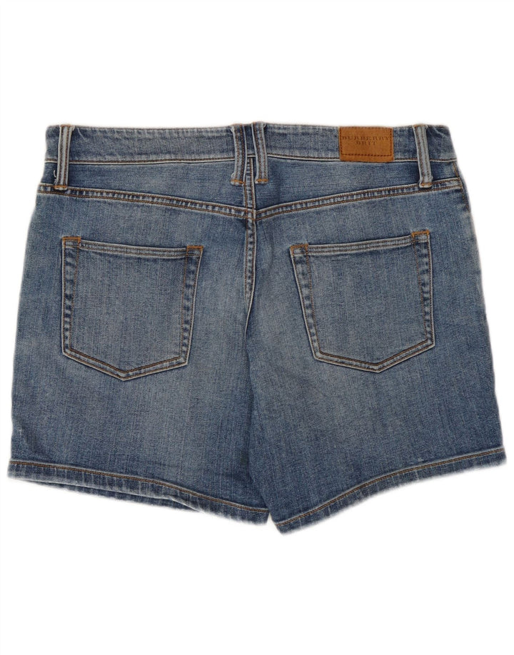 Burberry Womens BRIT Denim Shorts W27 Small Blue Cotton