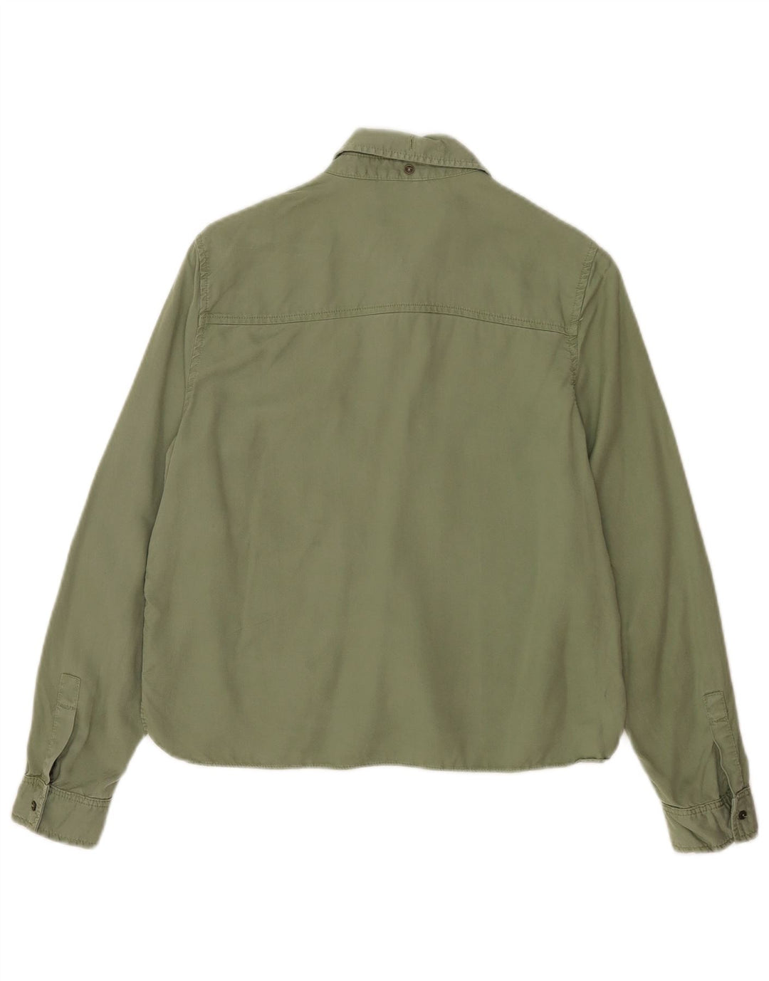 Zara Womens Military Shirt UK 10 Small Green