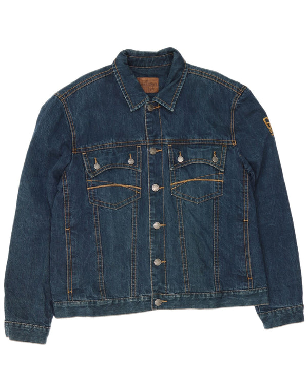 Tom Tailor Mens Denim Jacket UK 44 2XL Blue Cotton