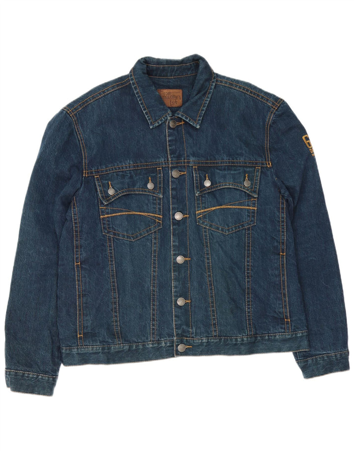 Tom Tailor Mens Denim Jacket UK 44 2XL Blue Cotton