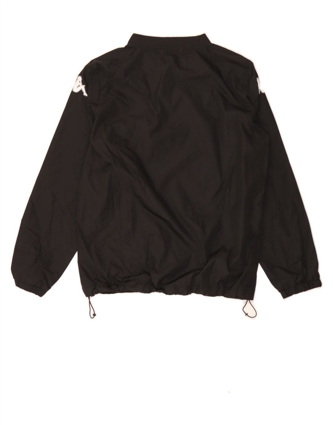 KAPPA Boys Graphic Pullover Tracksuit Top 13-14 Years Black Polyester Vintage Kappa and Second-Hand Kappa from Messina Hembry 