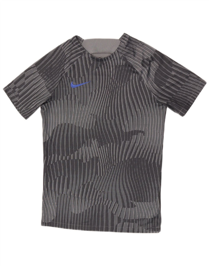 Nike Mens Dri Fit Graphic T-Shirt Top Small Grey Camouflage Polyester