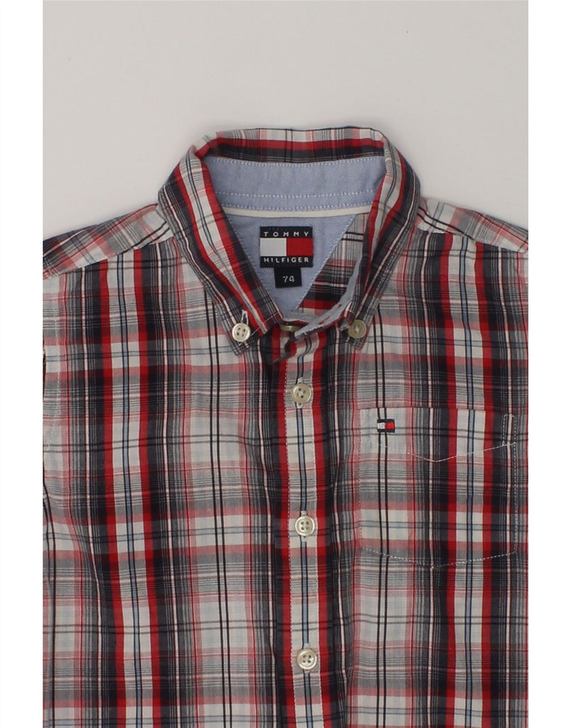 TOMMY HILFIGER Baby Boys Shirt 12-18 Months Red Check Cotton | Vintage Tommy Hilfiger | Thrift | Second-Hand Tommy Hilfiger | Used Clothing | Messina Hembry 