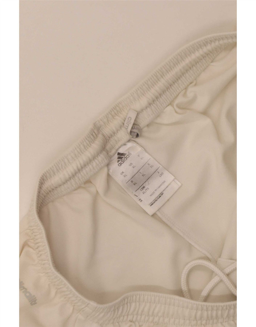 Adidas Mens Climalite Sport Shorts XL White Polyester