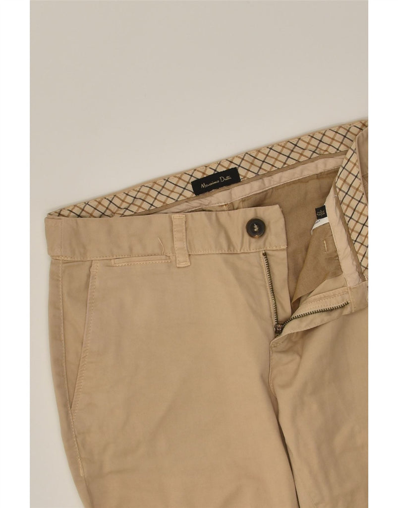 MASSIMO DUTTI Mens Slim Chino Trousers W30 L33 Beige Cotton | Vintage Massimo Dutti | Thrift | Second-Hand Massimo Dutti | Used Clothing | Messina Hembry 