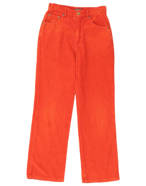 Henry Cottons Girls Straight Corduroy Trousers 9-10 Years Red Cotton