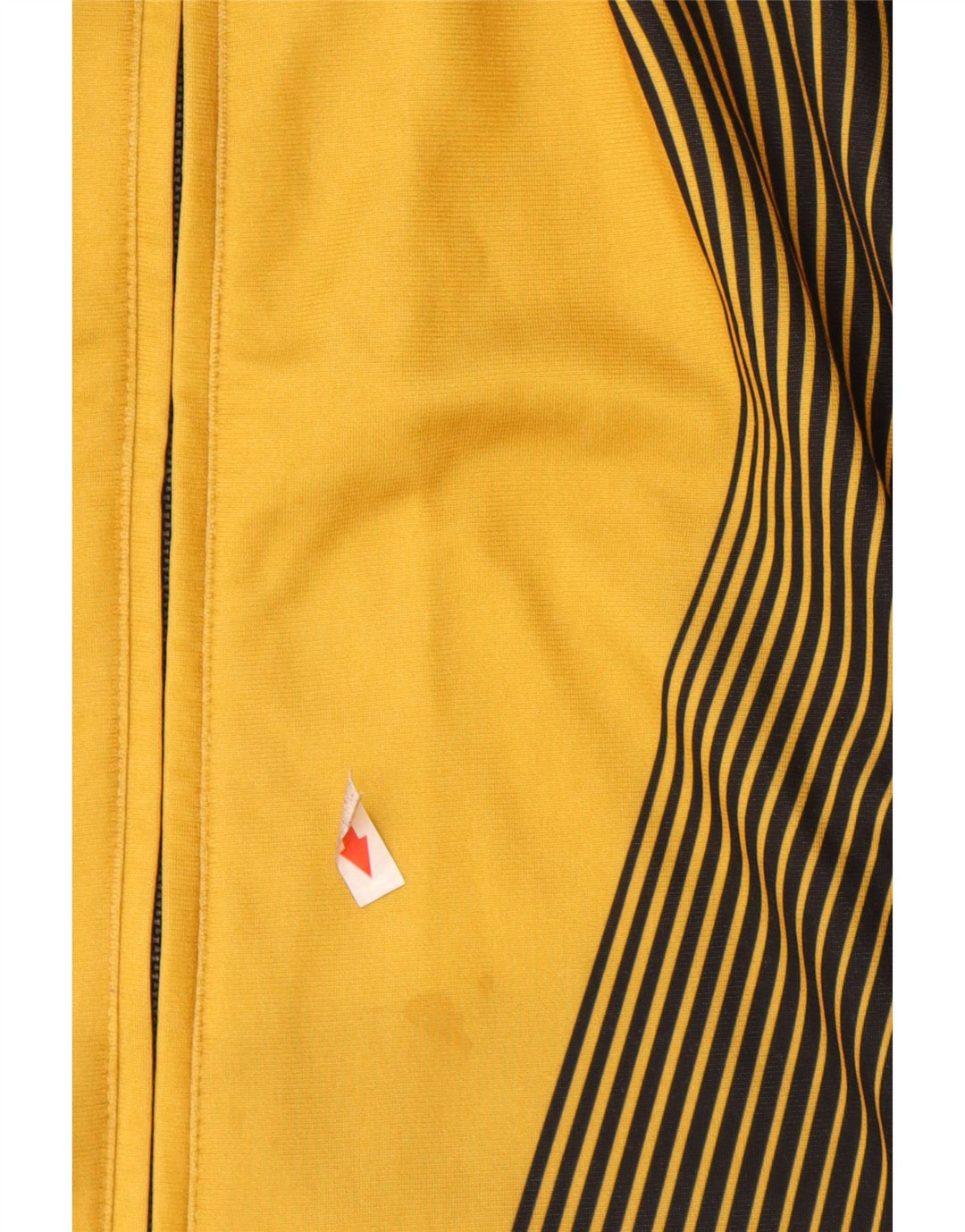 Adidas Boys Tracksuit Top Jacket 15-16 Years  Yellow Geometric Polyester