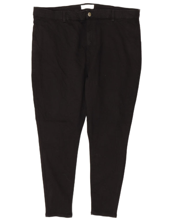 TOPSHOP Womens Joni High Waist Skinny Jeans UK 26 5XL W44 L28 Black Cotton