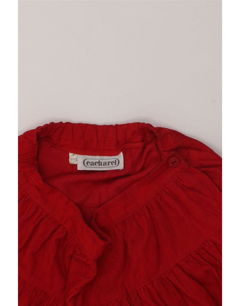 CACHAREL Girls Corduroy Skirt 4-5 Years W20 Red | Vintage Cacharel | Thrift | Second-Hand Cacharel | Used Clothing | Messina Hembry 