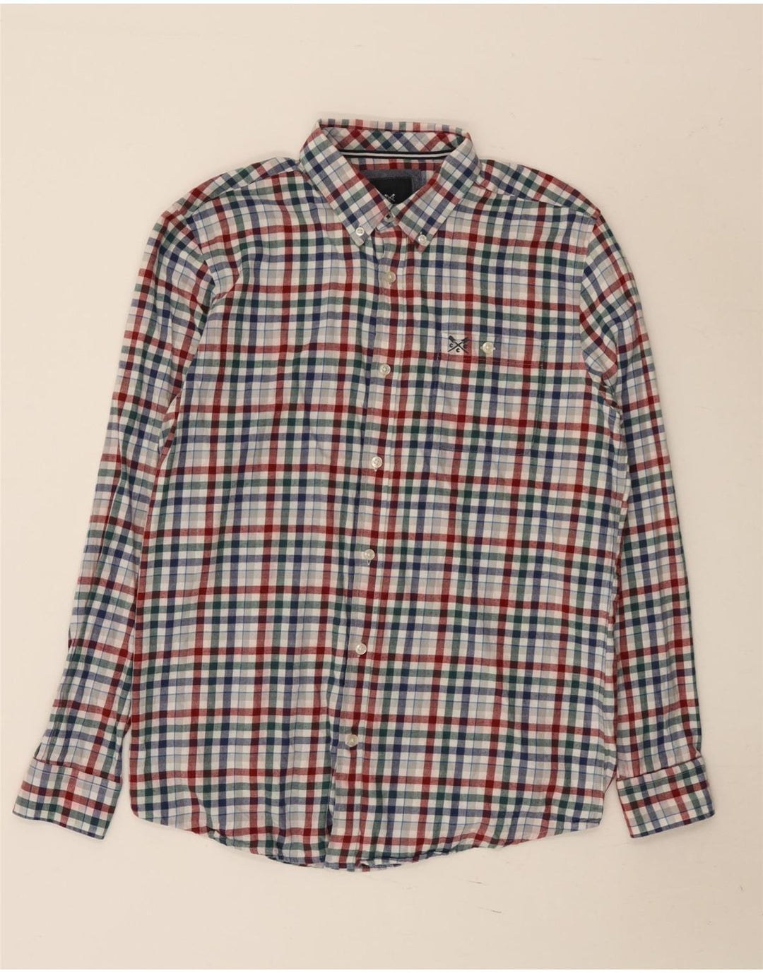 Crew Clothing Mens Classic Fit Flannel Shirt Medium Multicoloured Gingham
