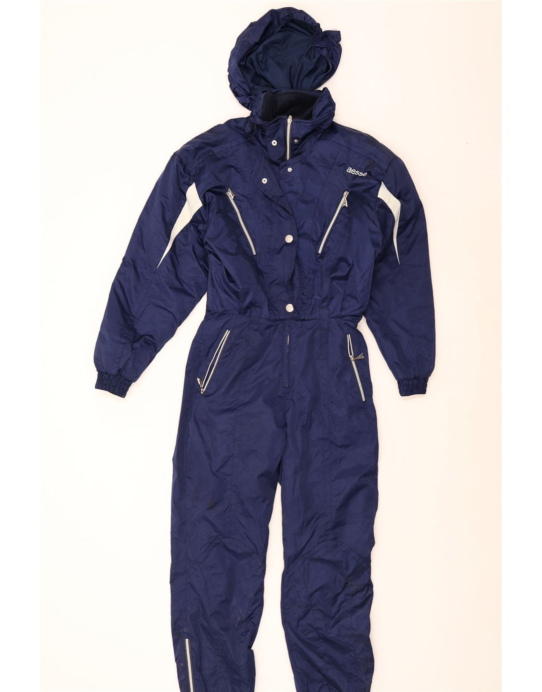Aesse Womens Full Tracksuit EU 46 XL Navy Blue Colourblock