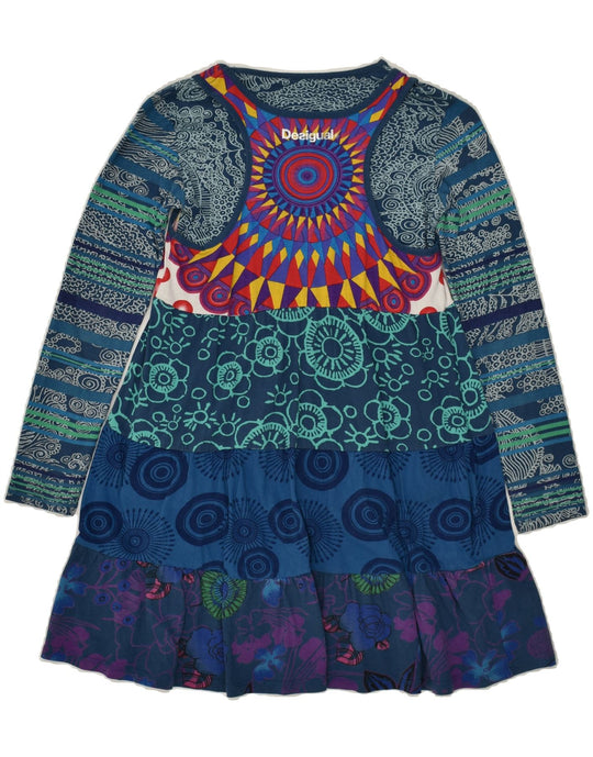 Desigual long sleeve blue fashion dress