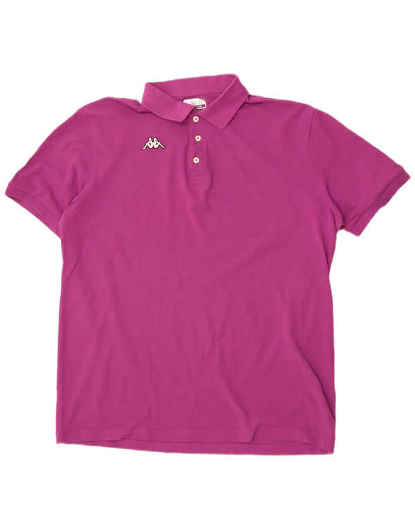 Kappa Mens Polo Shirt 3XL Purple Cotton