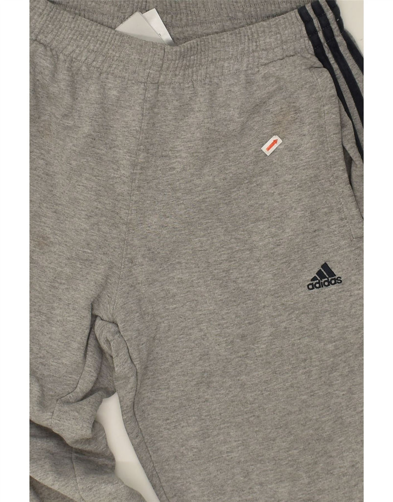 ADIDAS Mens Tracksuit Trousers Joggers Small Grey Cotton | Vintage Adidas | Thrift | Second-Hand Adidas | Used Clothing | Messina Hembry 