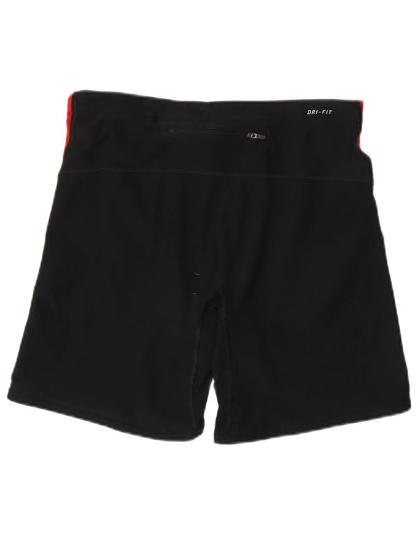 Nike Womens Dri Fit Sport Shorts UK 18 XL Black Colourblock Polyester