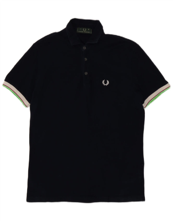 Fred Perry Mens Polo Shirt Small Navy Blue Cotton