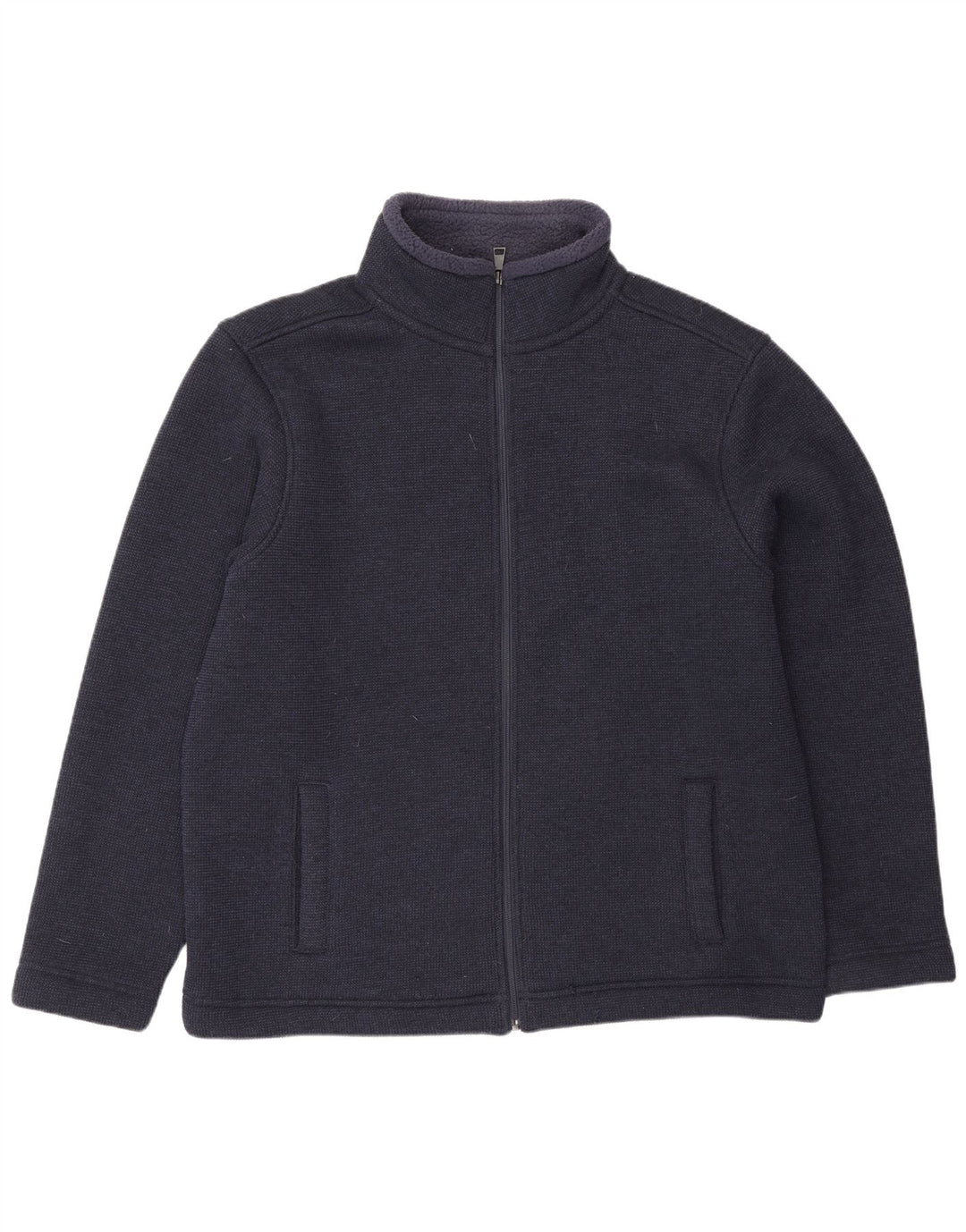 Marks & Spencer Mens Bomber Jacket UK 42 XL Navy Blue Polyester