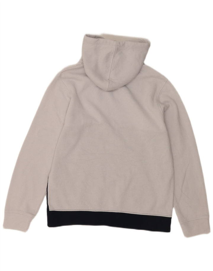 JACK & JONES Mens Graphic Hoodie Jumper Large White Colourblock Polyester
