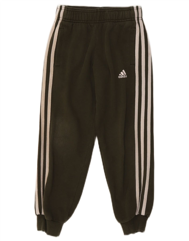 Adidas Boys Full Tracksuit 6-7 Years  Khaki Cotton