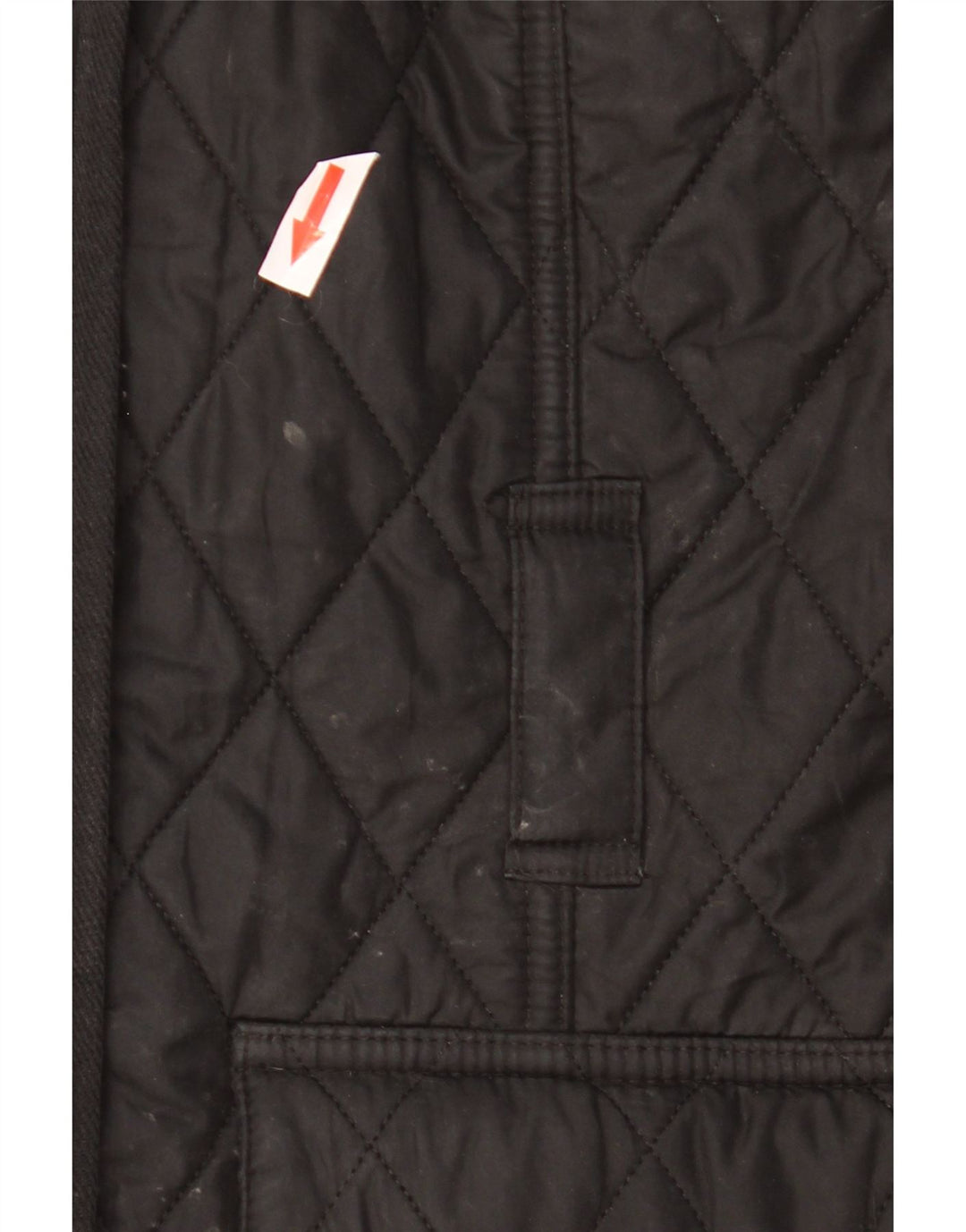 Barbour Womens Military Quilted Jacket UK 14 Large Black Polyester