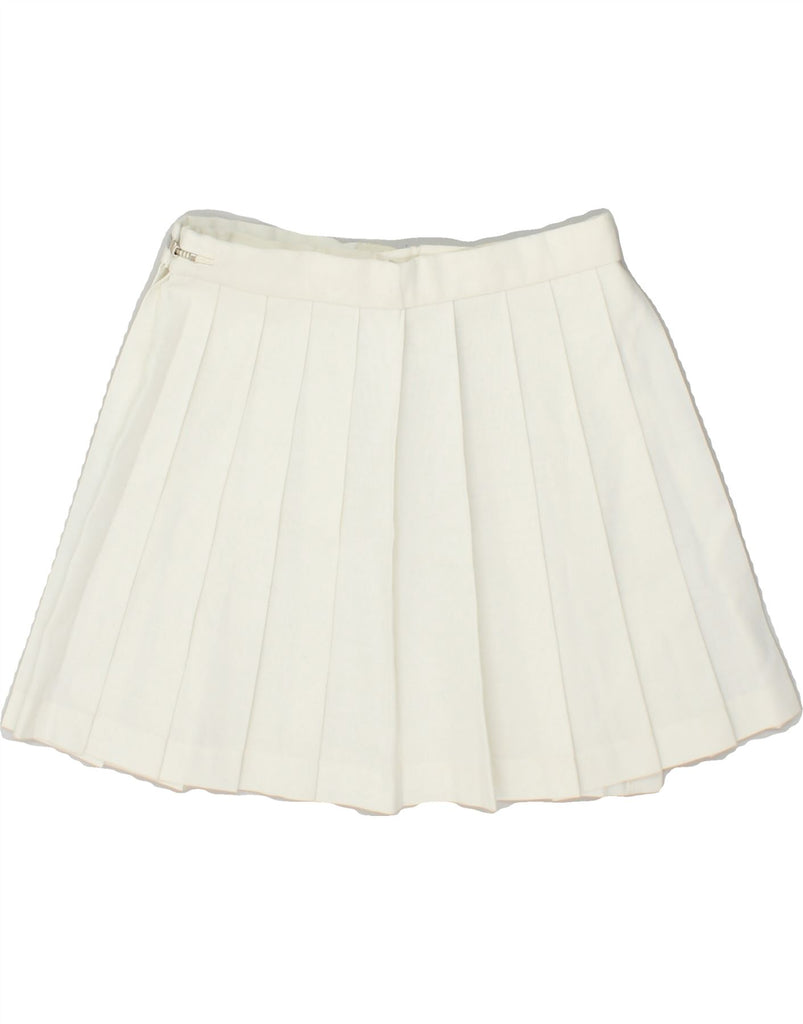 VINTAGE Womens Tennis Skirt IT 42 Medium White | Vintage Vintage | Thrift | Second-Hand Vintage | Used Clothing | Messina Hembry 