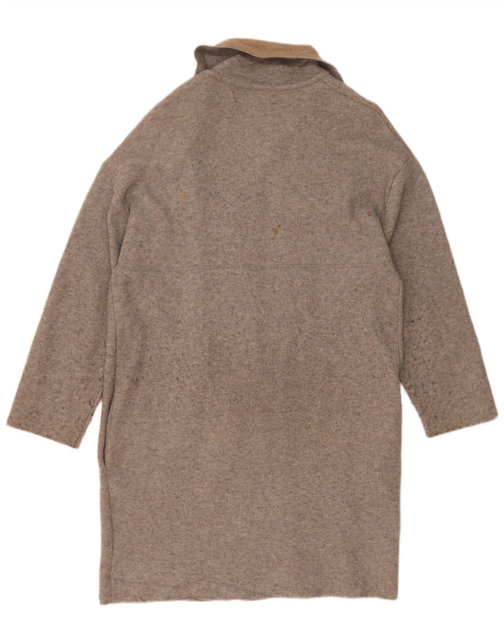 Zara Womens Oversized Overcoat UK 10 Small Grey Flecked