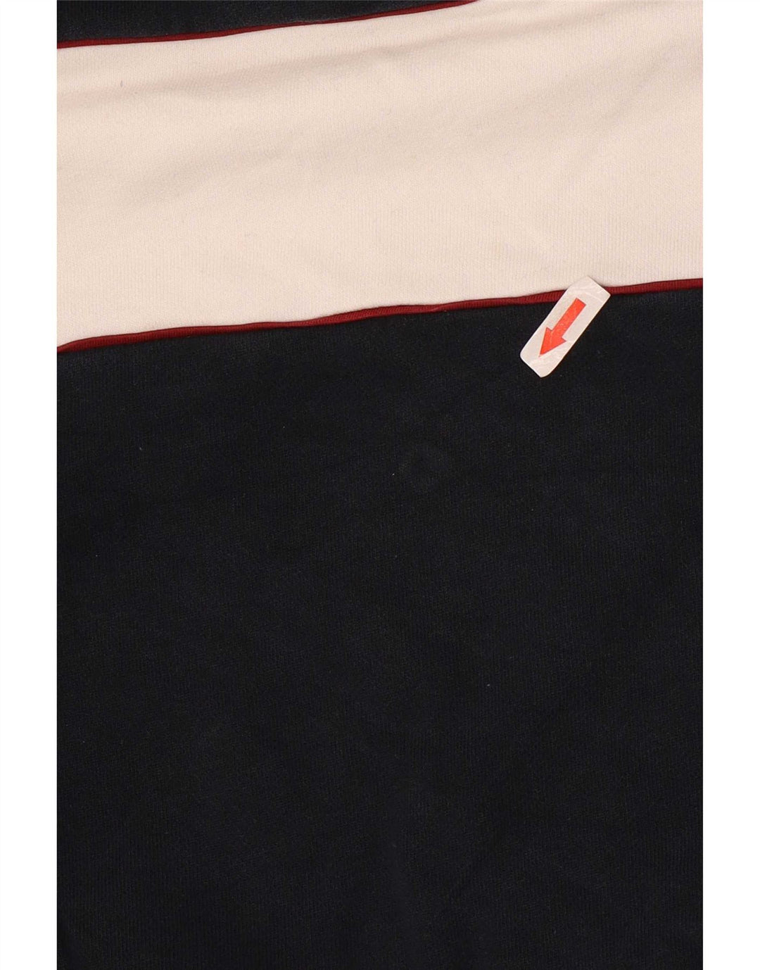 Marks & Spencer Mens Zip Neck Sweatshirt Jumper Large Navy Blue Colourblock