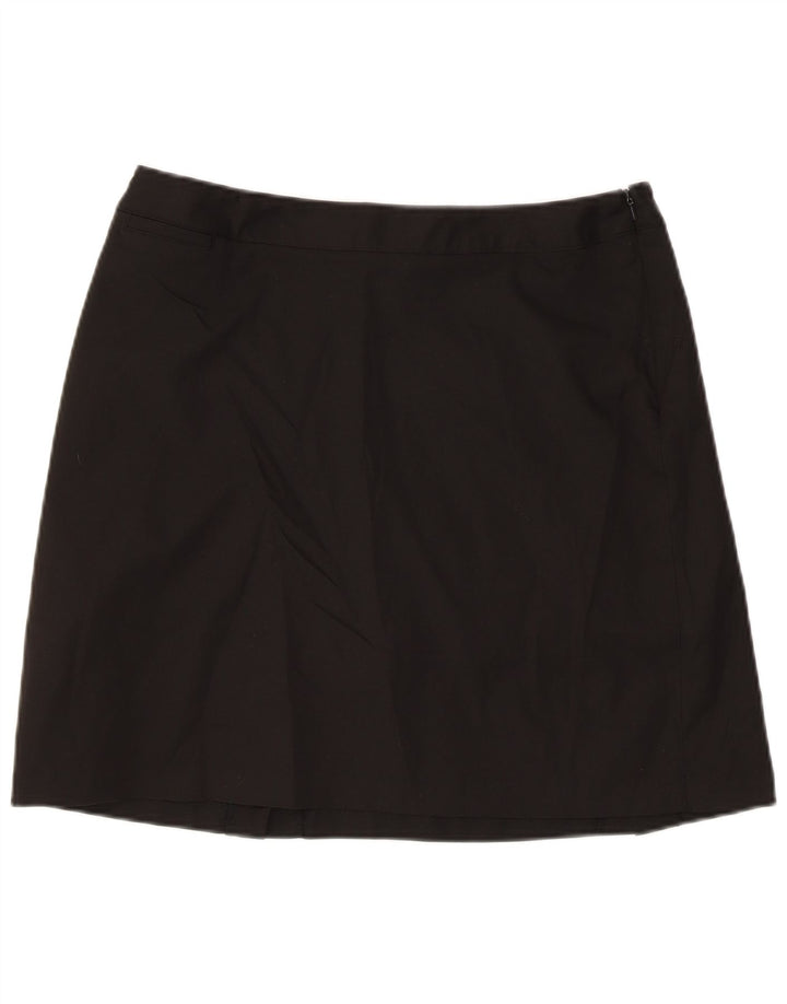 Adidas Womens Mini A-Line Skirt US 10 Large W32 Black Polyester