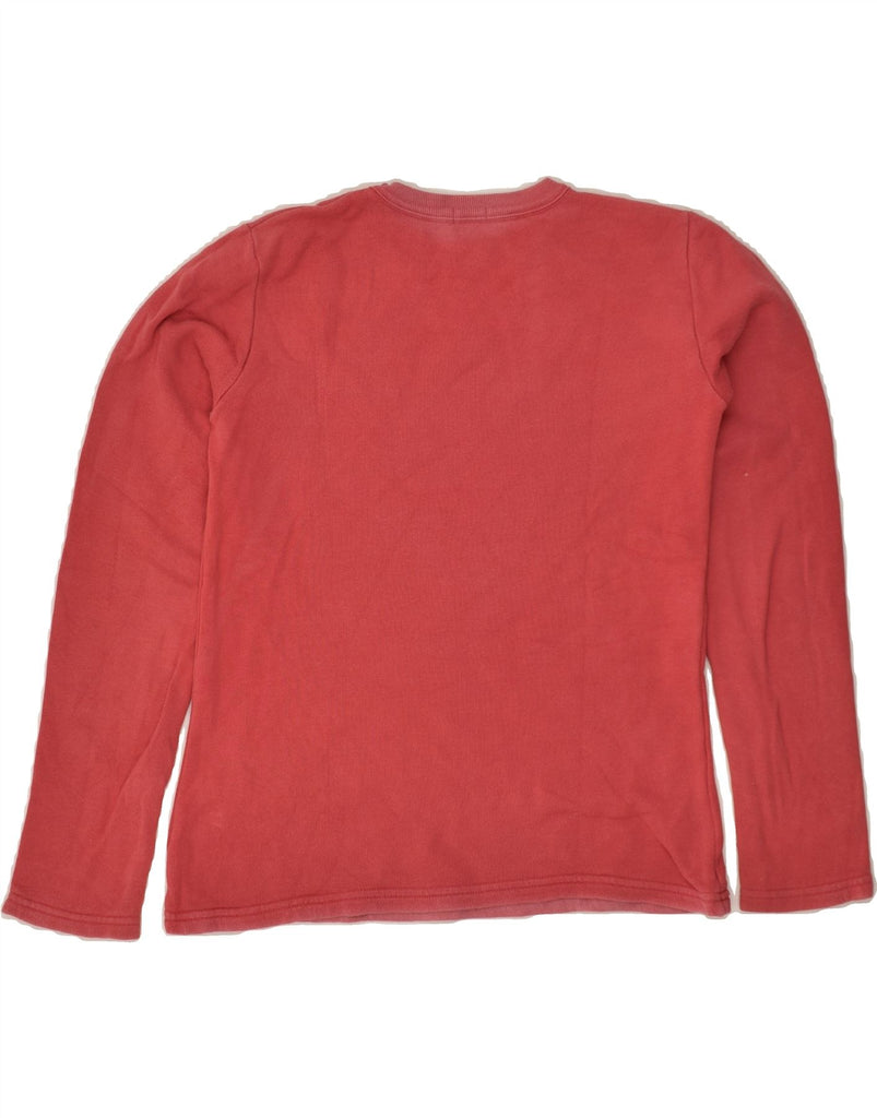 BENETTON Girls Graphic Top Long Sleeve 11-12 Years XL Red Cotton | Vintage Benetton | Thrift | Second-Hand Benetton | Used Clothing | Messina Hembry 