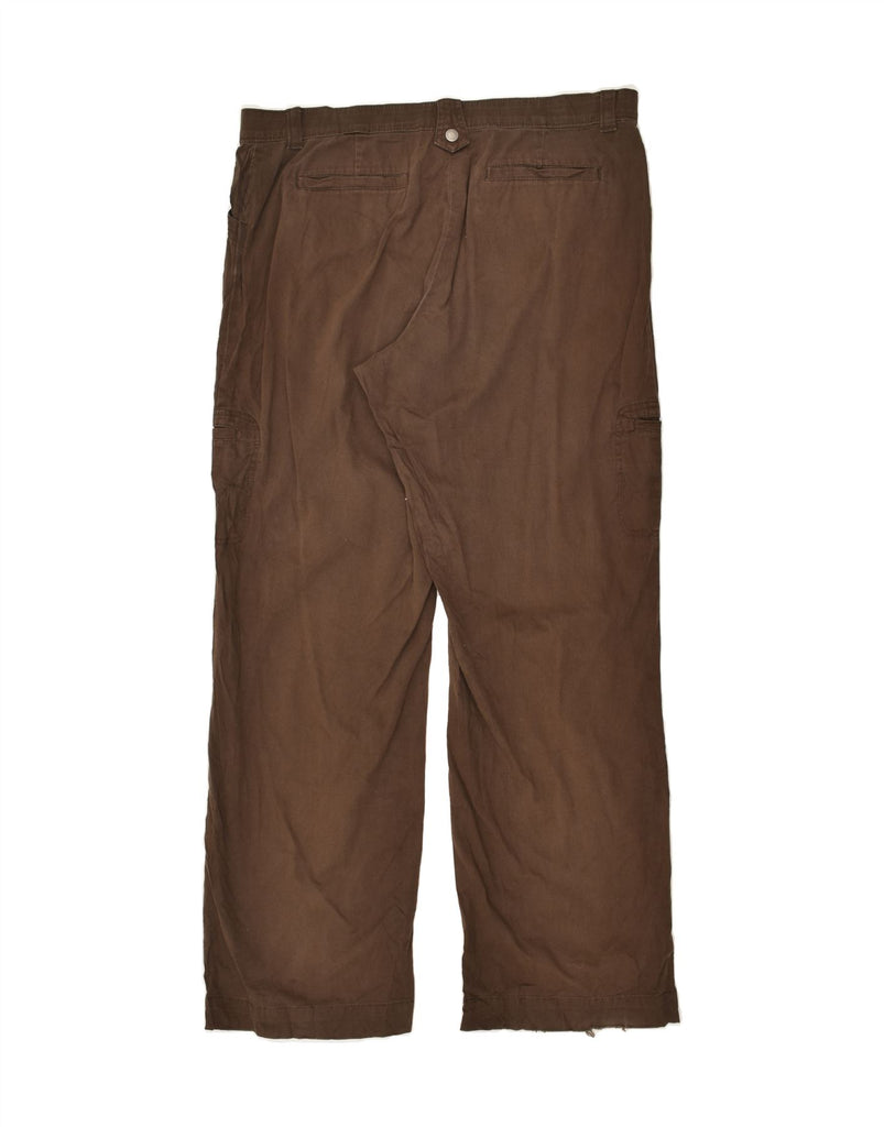 LEE Womens Straight Cargo Trousers US 16 XL W34 L31 Brown Cotton | Vintage Lee | Thrift | Second-Hand Lee | Used Clothing | Messina Hembry 