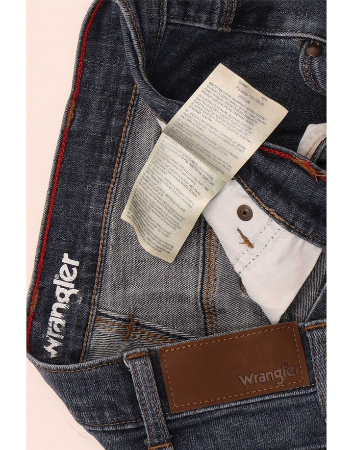Wrangler Mens Straight Jeans W36 L34 Blue Cotton