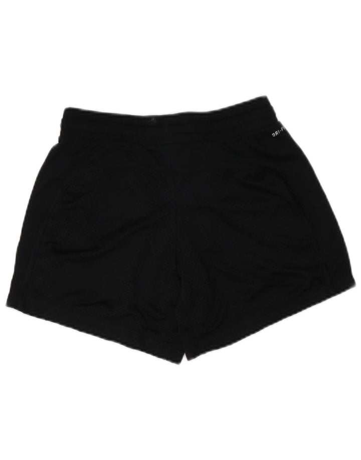 NIKE Womens Dri Fit Sport Shorts UK 6 XS Black Polyester