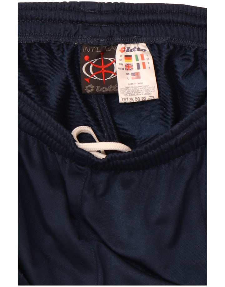 LOTTO Mens Tracksuit Trousers UK 40/42 Large  Navy Blue Colourblock
