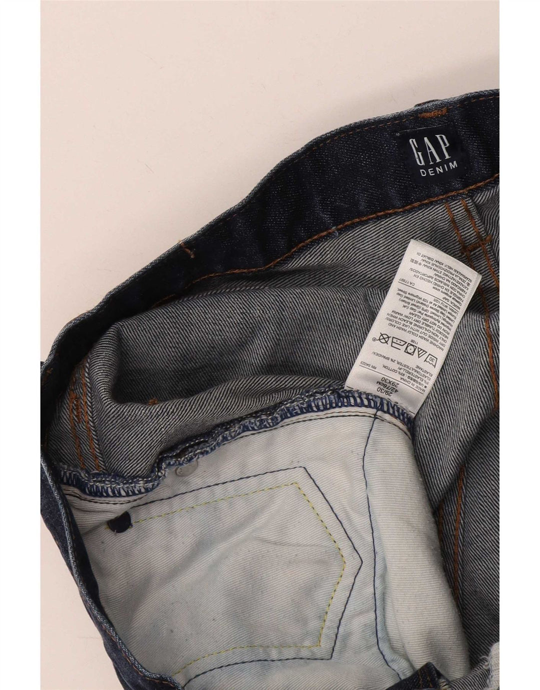 Gap Mens Slim Jeans W29 L30 Navy Blue Cotton