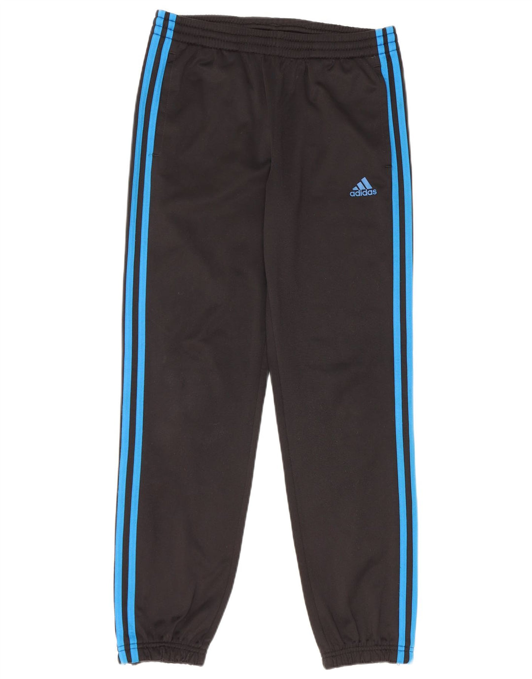 Adidas Boys Tracksuit Trousers Joggers 13-14 Years  Black Polyester