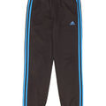 Adidas Boys Tracksuit Trousers Joggers 13-14 Years  Black Polyester