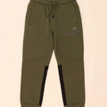 RUSSELL ATHLETIC Boys Tracksuit Trousers Joggers 7-8 Years Medium Khaki