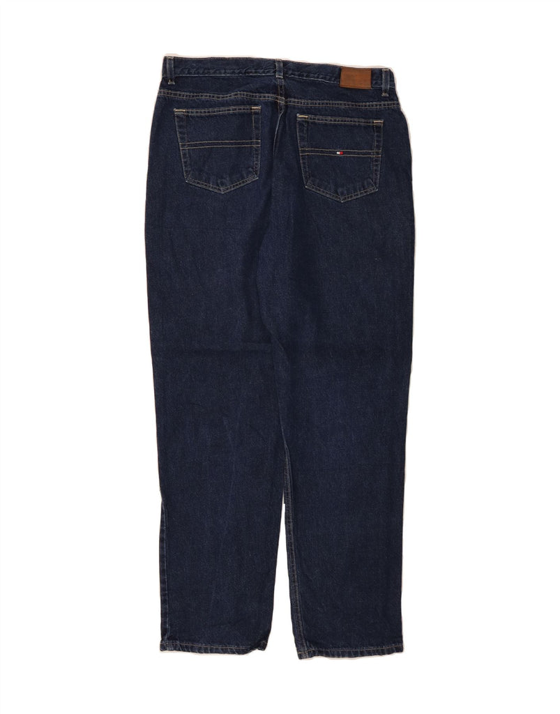 TOMMY HILFIGER Womens Tapered Jeans US 14 XL W34 L32 Navy Blue Cotton Vintage Tommy Hilfiger and Second-Hand Tommy Hilfiger from Messina Hembry 