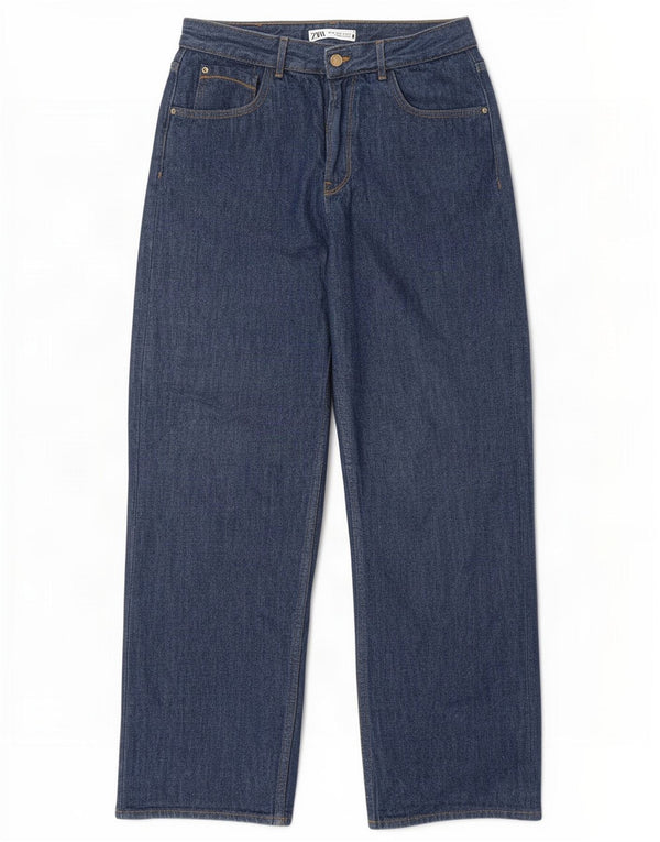 Zara Womens Straight Jeans EU 40 Medium W30 L28 Blue Cotton