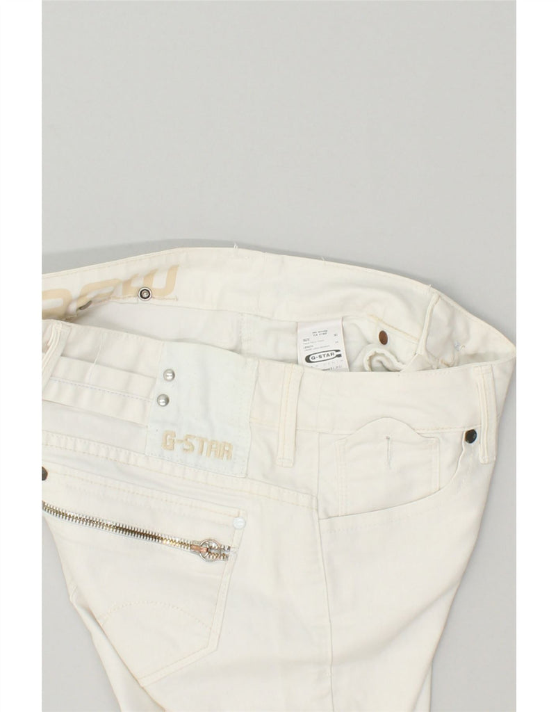 G-STAR Womens Slim Jeans W30 L28  White Cotton | Vintage G-Star | Thrift | Second-Hand G-Star | Used Clothing | Messina Hembry 