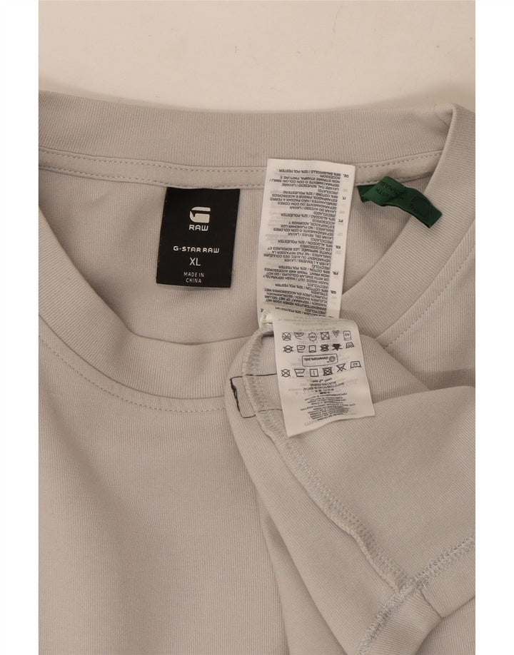 G-Star Mens Top Long Sleeve XL Grey Cotton