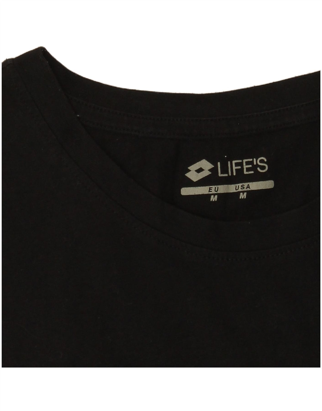 Lotto Mens T-Shirt Top Medium Black