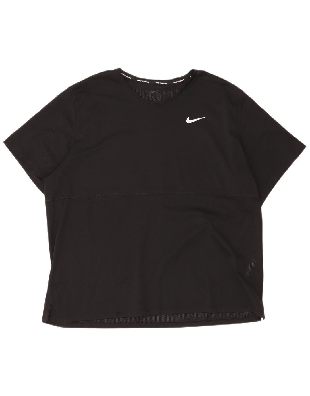 Nike Mens Dri Fit T-Shirt Top 2XL Black Polyester