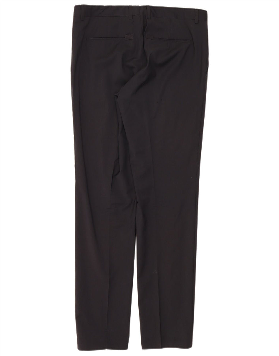 Calvin Klein Mens 2 Button 2 Piece Suit IT 50 Large W34 L33 Black Wool