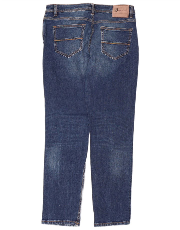 Dack's Mens Slim Jeans IT 50 Large W32 L30 Blue Cotton