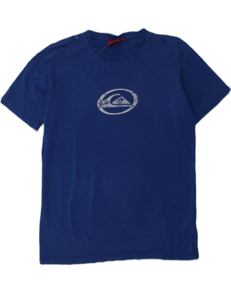 QUIKSILVER Boys Graphic T-Shirt Top 13-14 Years Navy Blue Cotton | Vintage Quiksilver | Thrift | Second-Hand Quiksilver | Used Clothing | Messina Hembry 