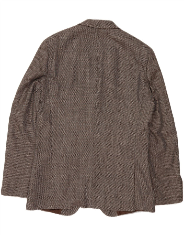 TOMMY HILFIGER Mens Tailored 2 Button Blazer Jacket IT 52 XL Grey Wool
